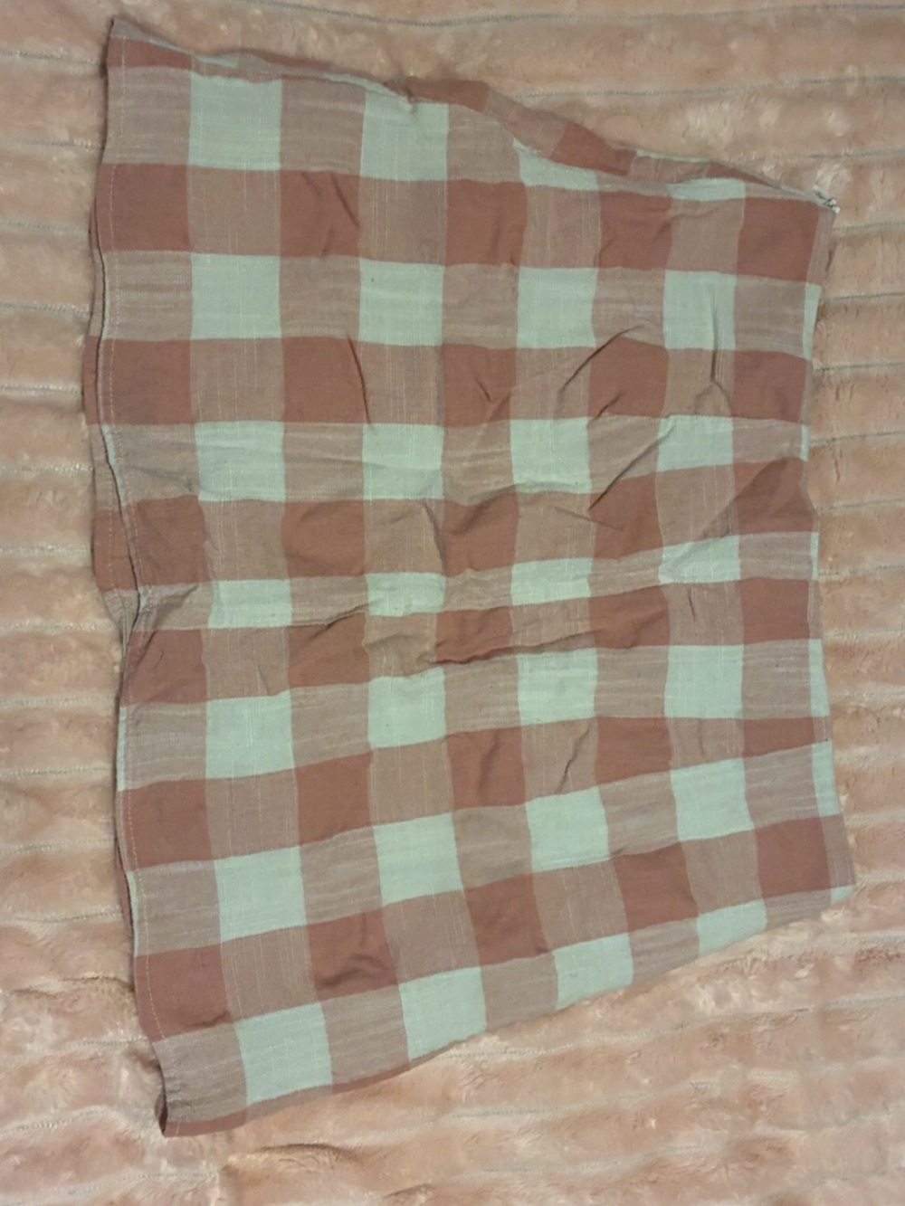 Forever21 mini skirt pink and white plaid